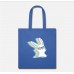 Bunny With Glasses Royal Blue Tote Bag